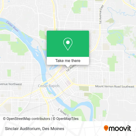 Sinclair Auditorium map