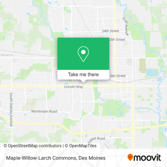 Maple-Willow-Larch Commons map