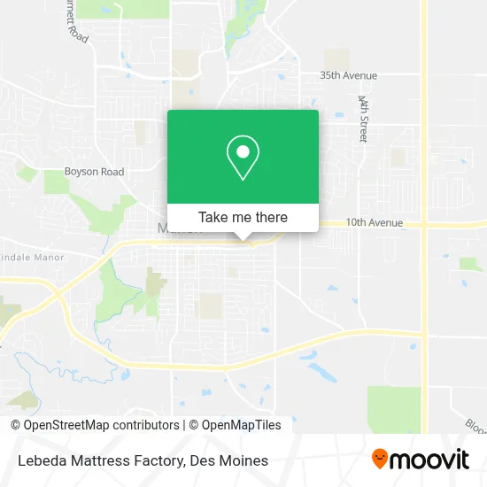 Lebeda Mattress Factory map