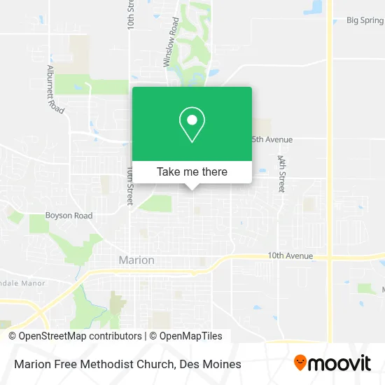 Marion Free Methodist Church map