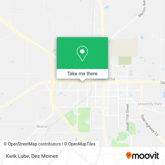 Kwik Lube map