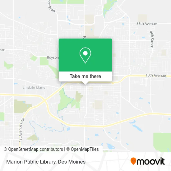 Marion Public Library map