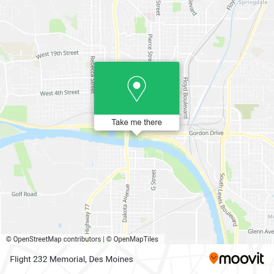 Flight 232 Memorial map