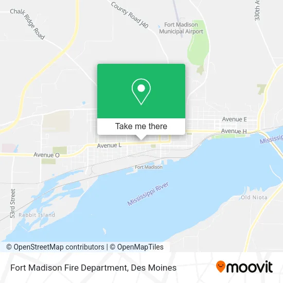 Mapa de Fort Madison Fire Department