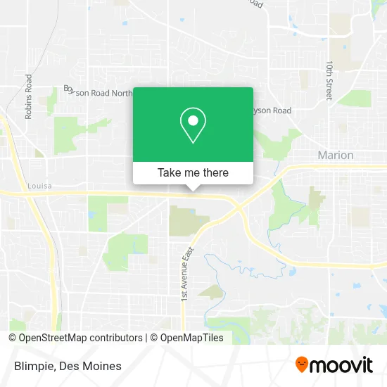 Blimpie map