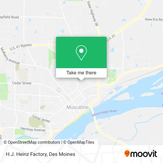 H.J. Heinz Factory map