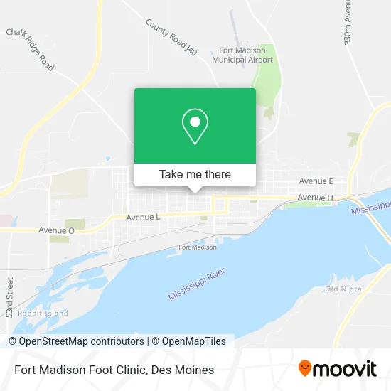 Mapa de Fort Madison Foot Clinic