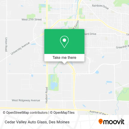 Cedar Valley Auto Glass map