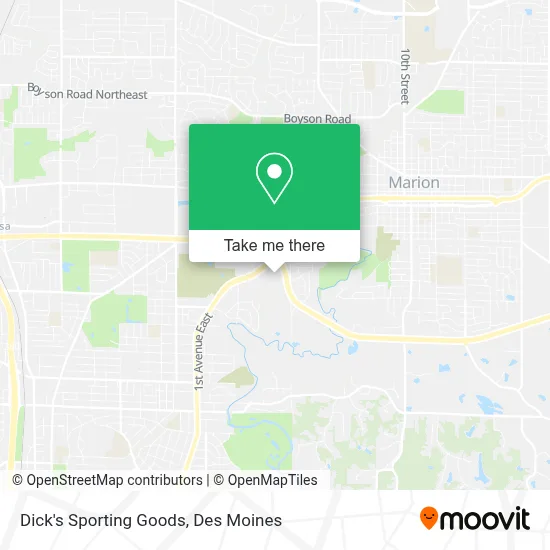 Dick's Sporting Goods map