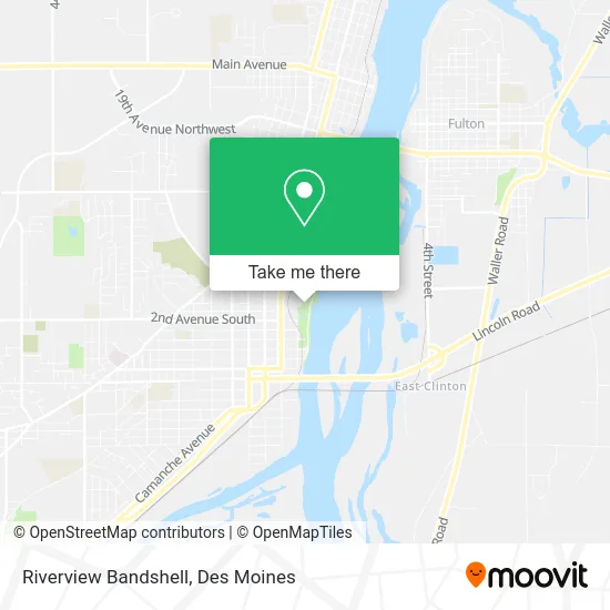 Riverview Bandshell map