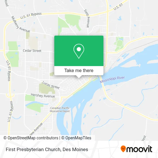 First Presbyterian Church map