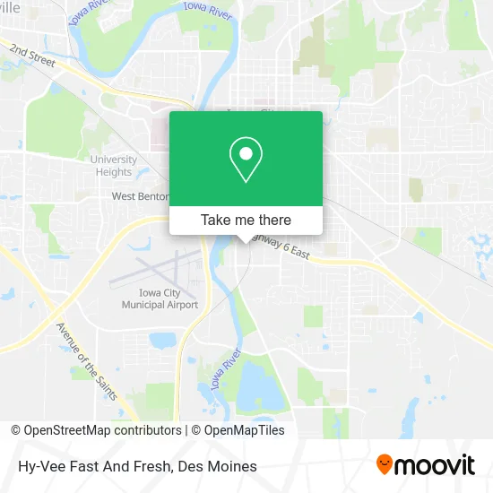 Hy-Vee Fast And Fresh map