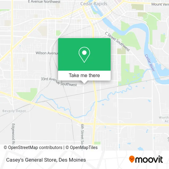 Casey's General Store map