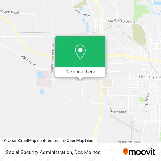 Social Security Administration map