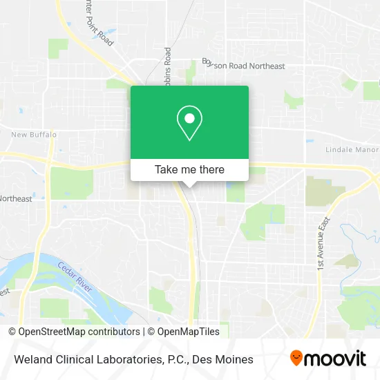 Weland Clinical Laboratories, P.C. map