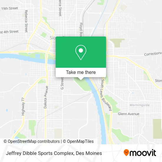 Jeffrey Dibble Sports Complex map
