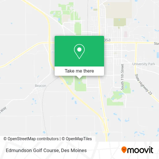 Edmundson Golf Course map