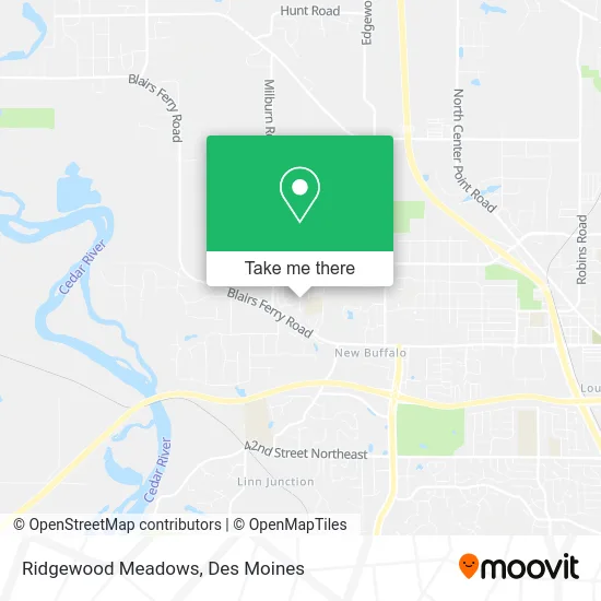 Ridgewood Meadows map