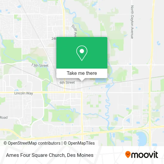 Ames Four Square Church map