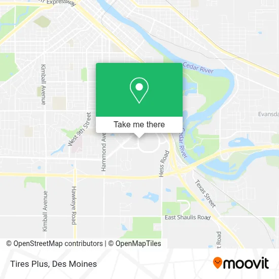 Tires Plus map