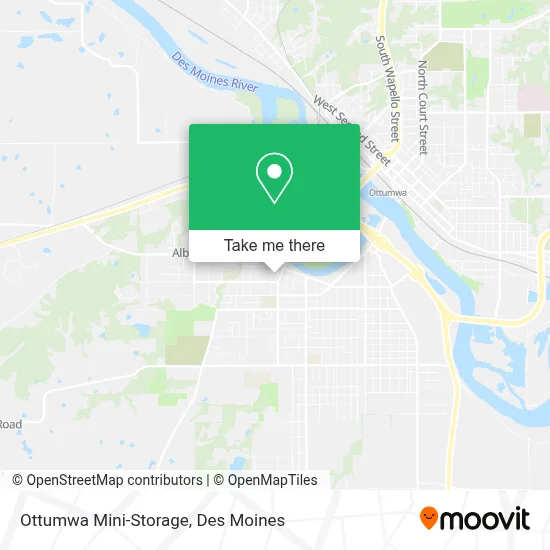 Ottumwa Mini-Storage map