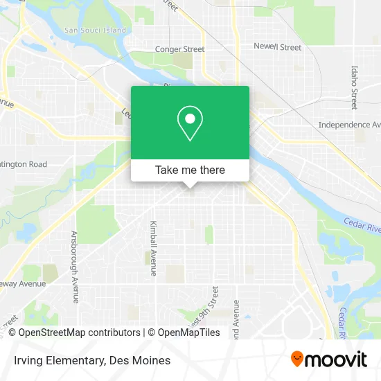 Irving Elementary map