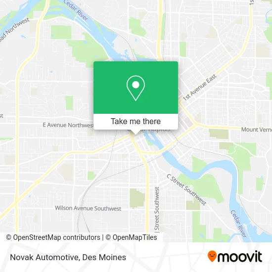 Novak Automotive map