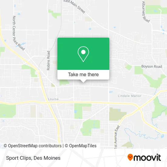 Sport Clips map
