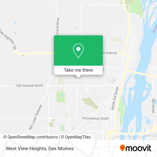 West View Heights map