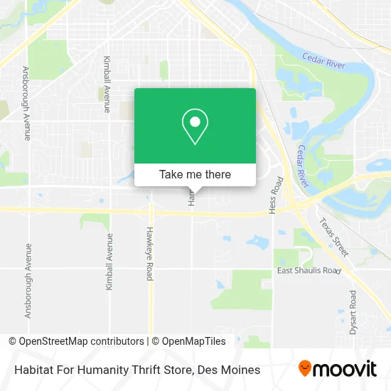 Habitat For Humanity Thrift Store map