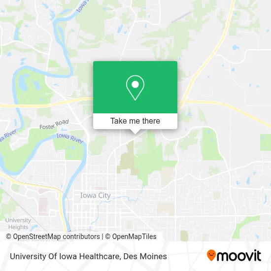 University Of Iowa Healthcare map