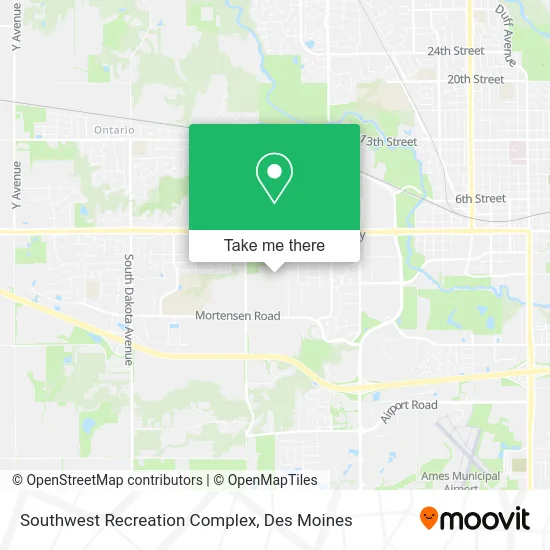 Southwest Recreation Complex map