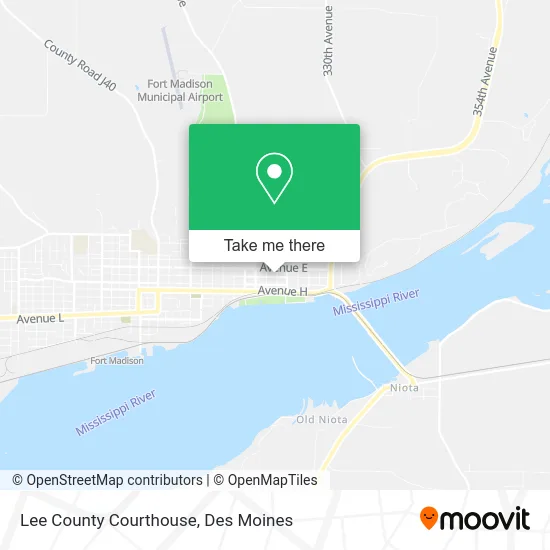 Lee County Courthouse map