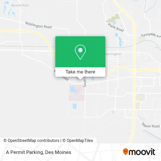 A Permit Parking map