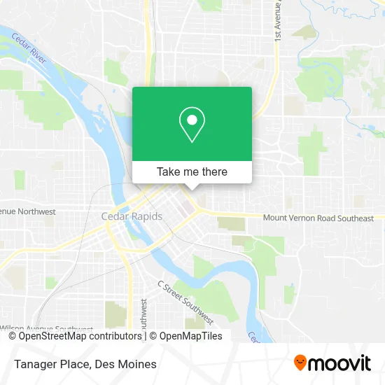 Tanager Place map