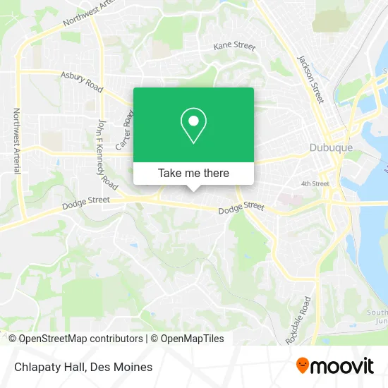 Chlapaty Hall map