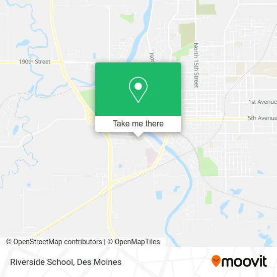Riverside School map