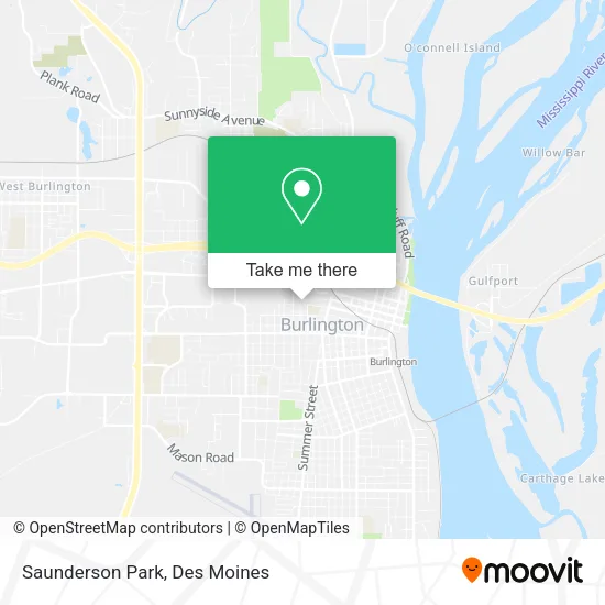 Saunderson Park map