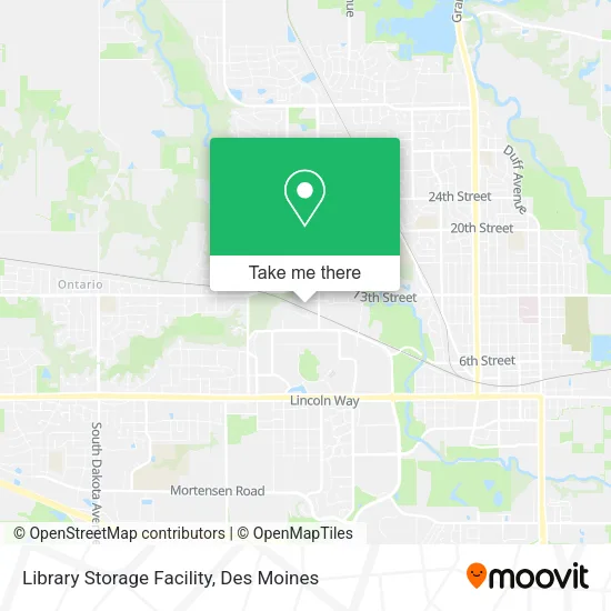 Library Storage Facility map