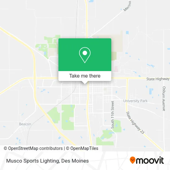 Musco Sports Lighting map