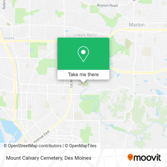 Mount Calvary Cemetery map
