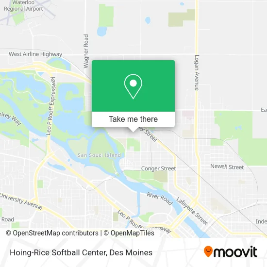 Hoing-Rice Softball Center map