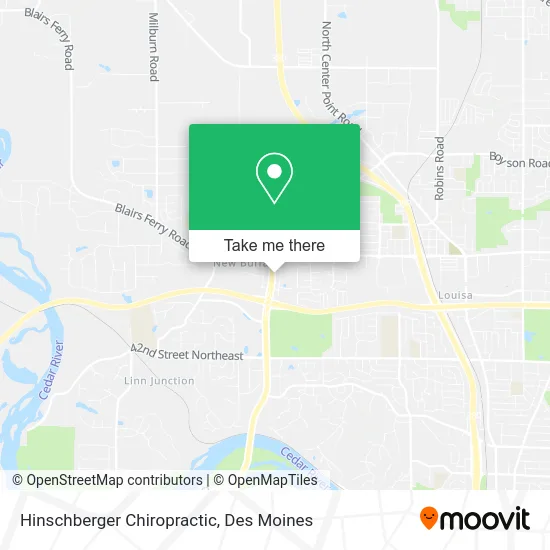 Hinschberger Chiropractic map