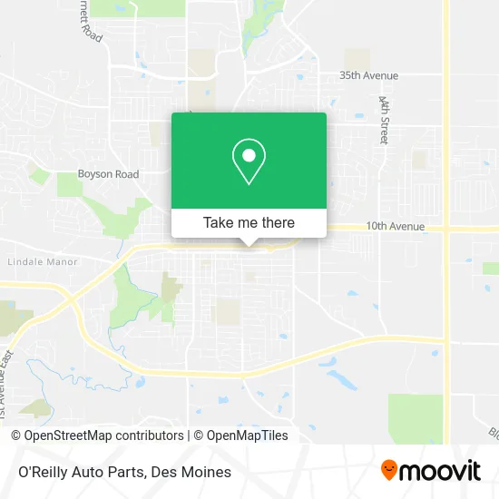 O'Reilly Auto Parts map