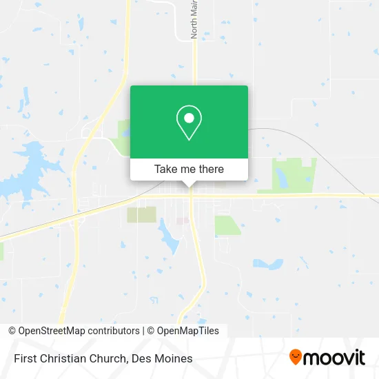 First Christian Church map