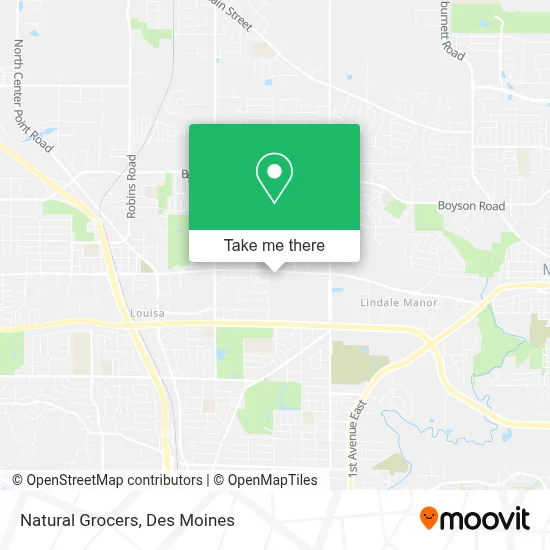 Natural Grocers map