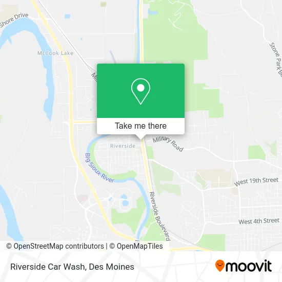 Riverside Car Wash map