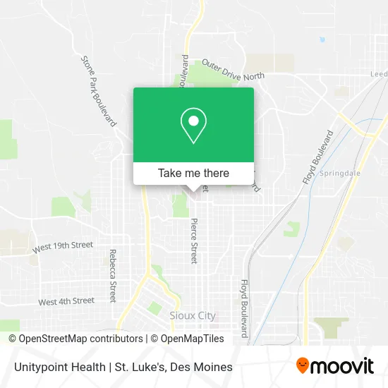 Unitypoint Health | St. Luke's map