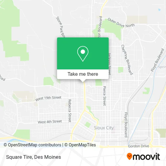 Square Tire map