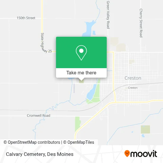 Calvary Cemetery map